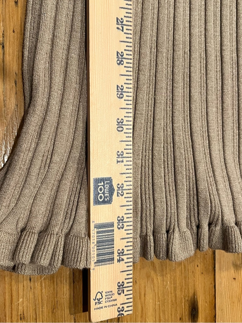 CeCe Long Sleeve Rib Turtleneck Sweater Minidress in Camel Tan Preppy Minimalist - Picture 11 of 12
